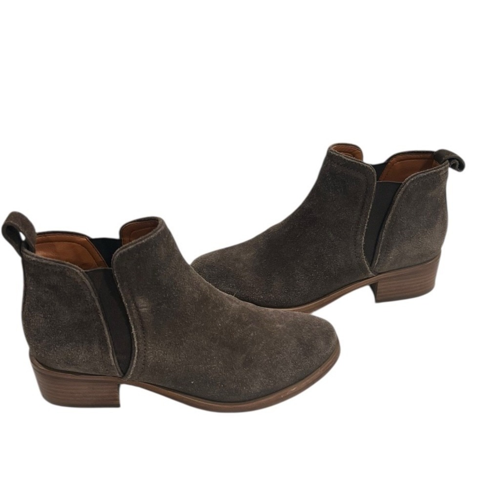 LUCKY BRAND Women's Pogan Slip‎ On Leather Booties 7.5 New